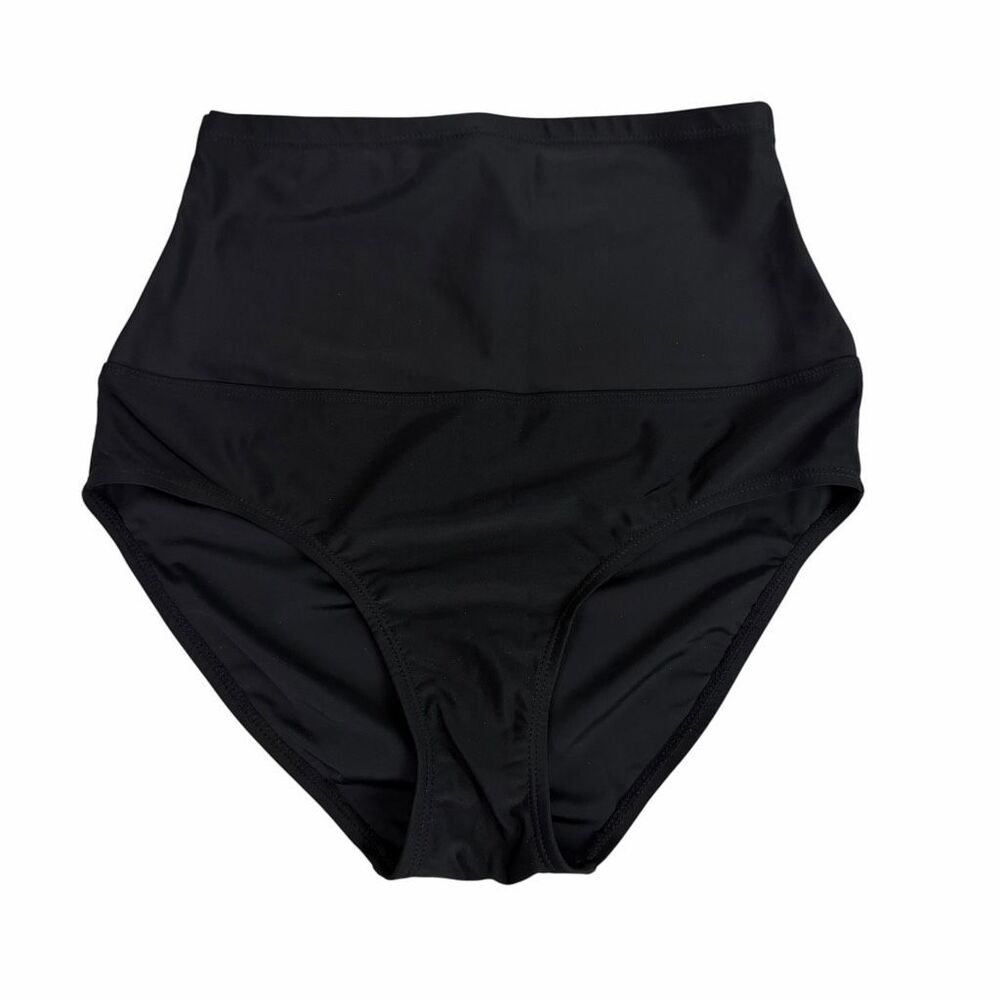 Island Waves Swim Bottom size 6 Black High Waisted
